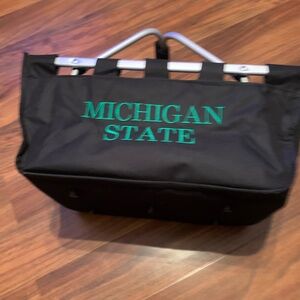 Michigan State Black Collapsible Basket